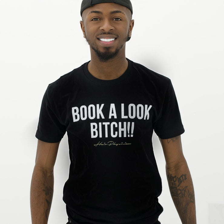 Hair Physician Book A Look Trademark Graphic T shirt